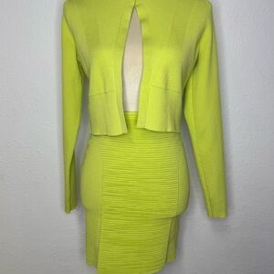 Express Lime Knit Top